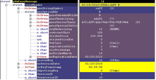 NxCore Option Header